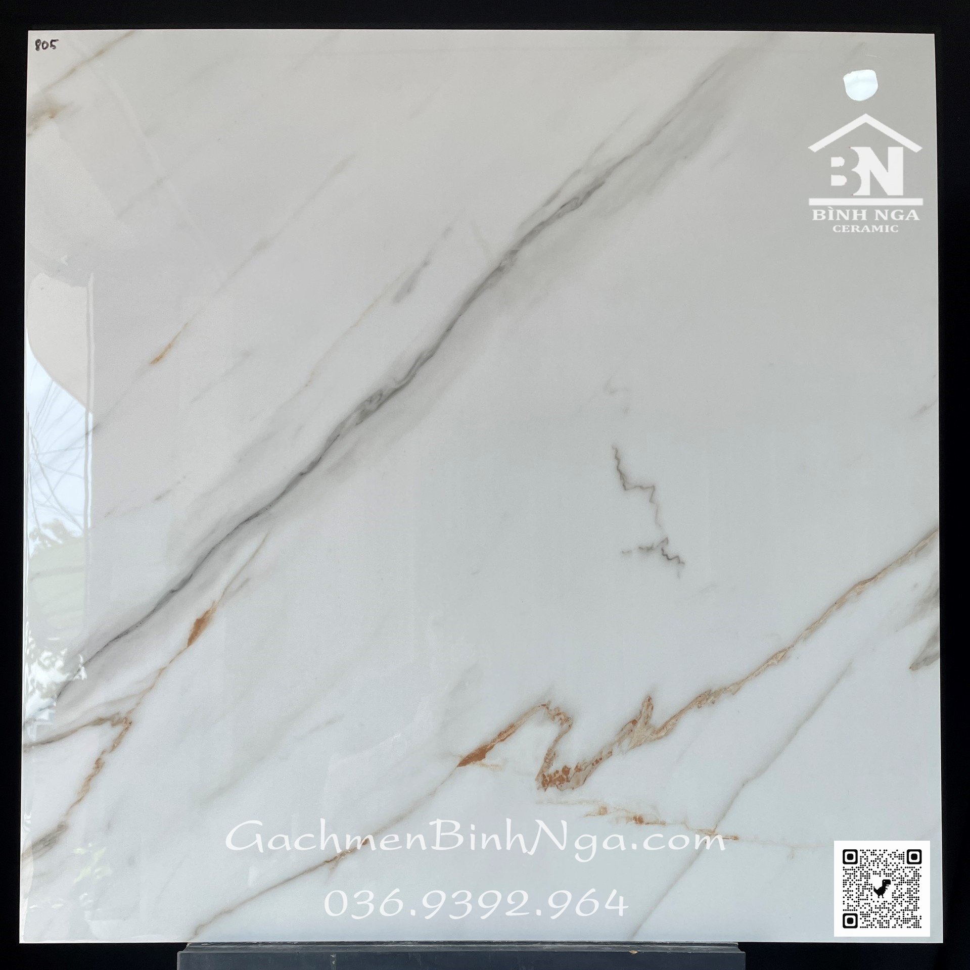 Gạch bóng kính cao cấp 80x80 lát nền biệt thự