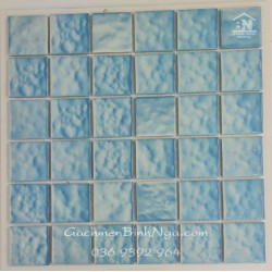 Gạch Mosaic gốm men sần màu xanh biển GS4811