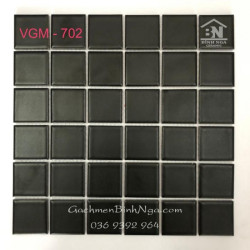 Gạch Mosaic màu đen mờ cao cấp VGM-702
