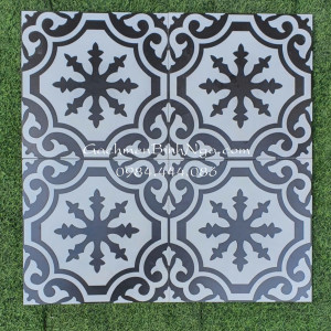 Gạch 30x30 họa tiết đen trắng cổ điển GB3012