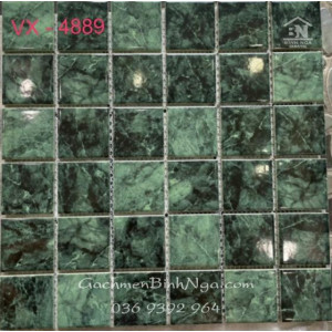 Gạch Mosaic cao cấp màu xanh rêu VX4889