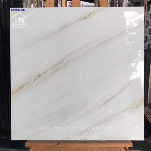 Gạch bóng kính 60x60cm Onyx Cream Hùng Anh