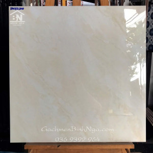 Gạch Bóng Kính 60x60cm BN683 Vàng Kem Vân Đá Giá Tốt Nhất