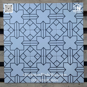 Gạch bông 20x20 dán trang trí bếp