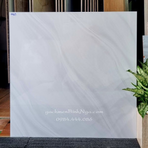 Gạch 60x60 sale bóng kính vân xám trắng