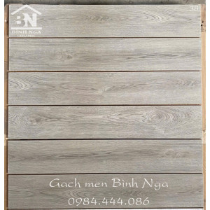 Gạch vân gỗ xám 15x90cm xương đá mài cạnh