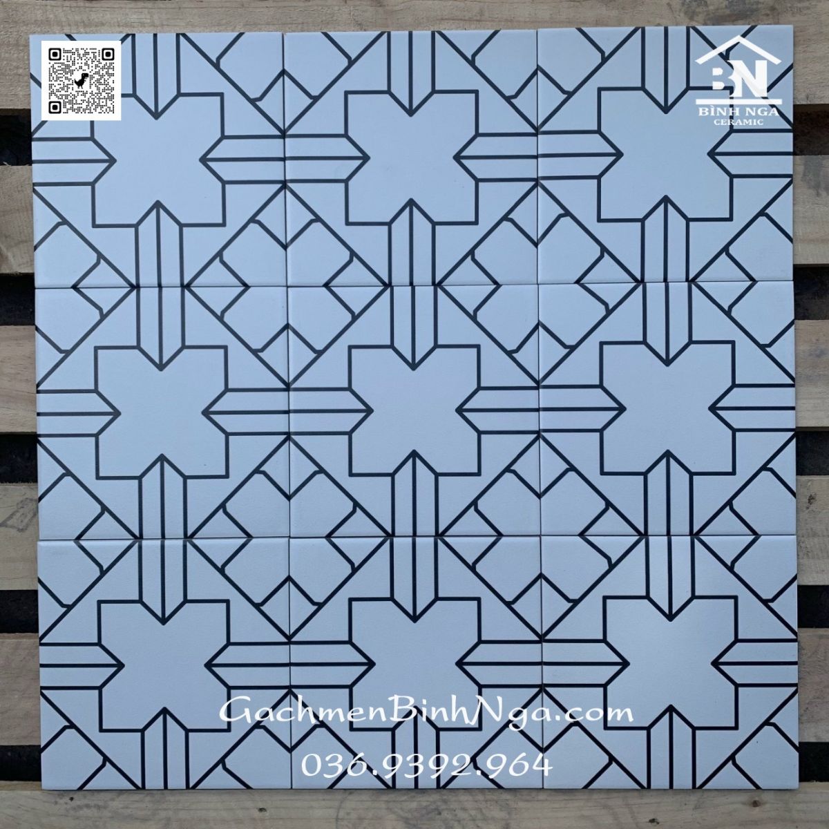 Gạch bông 20x20 dán trang trí bếp