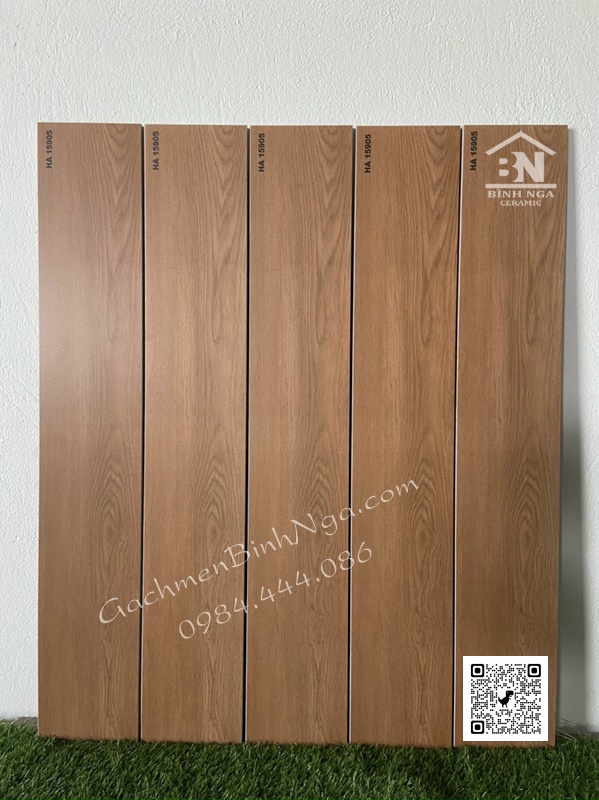 Gạch thanh gỗ 15x90 đá mờ vân gỗ tự nhiên thanh thanh